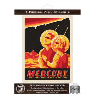 Mercury Space Travel Vinyl Sticker