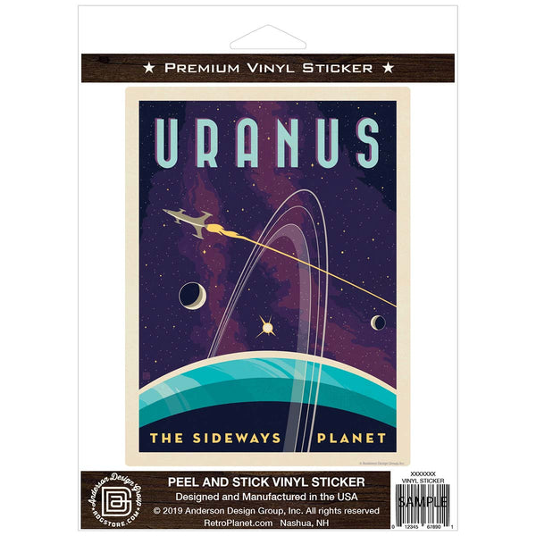 Uranus Space Travel Vinyl Sticker