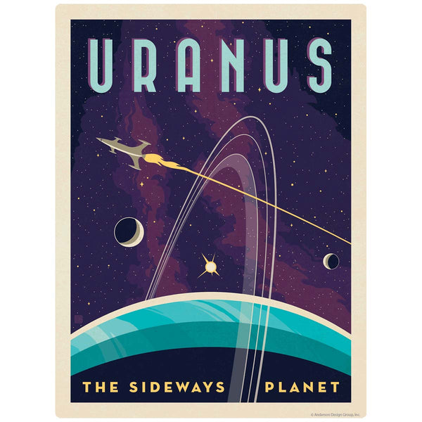 Uranus Space Travel Vinyl Sticker