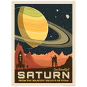 Saturn Space Travel Vinyl Sticker
