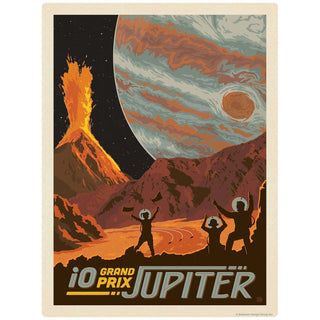 Jupiter Space Travel Vinyl Sticker