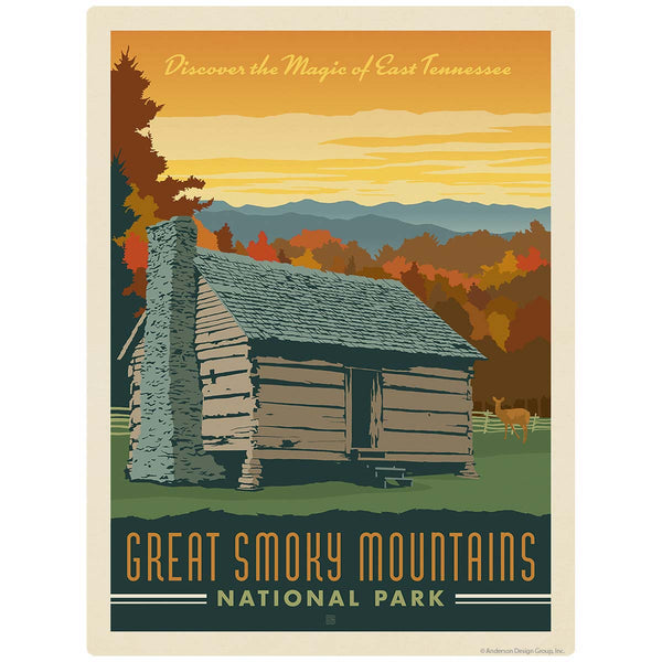 Magic of East Tennessee Vinyl Sticker Smoky Mtns National Park