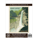 Rainbow Falls Vinyl Sticker Smoky Mtns National Park