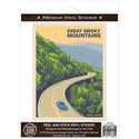 Foothills Parkway Car Vinyl Sticker Smoky Mtns National Park