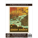 Deep Creek Vinyl Sticker Smoky Mtns National Park
