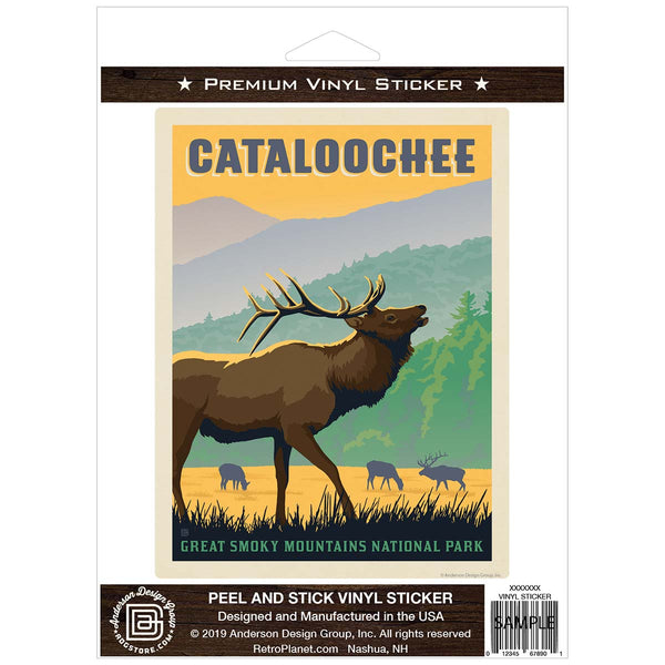 Cataloochee Vinyl Sticker Smoky Mtns National Park