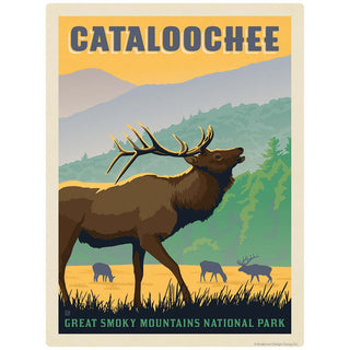 Cataloochee Vinyl Sticker Smoky Mtns National Park