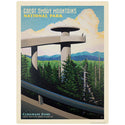 Clingmans Dome Vinyl Sticker Smoky Mtns National Park