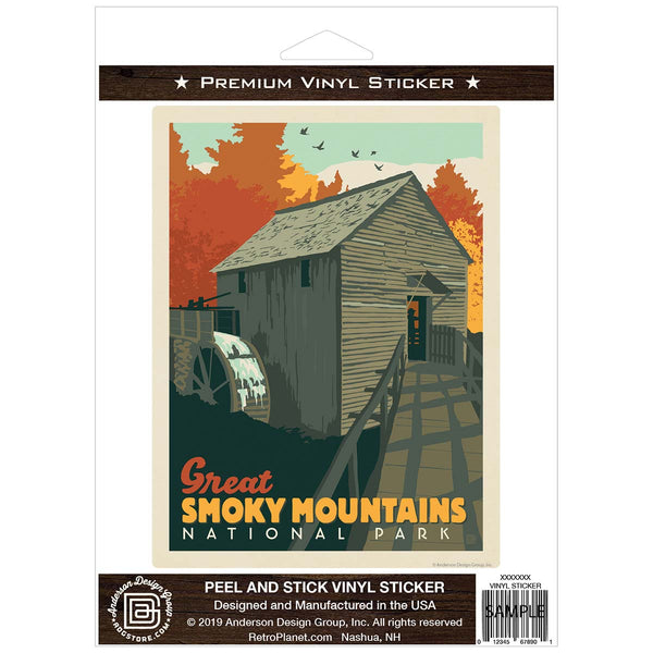 Cable Mill Vinyl Sticker Smoky Mtns National Park