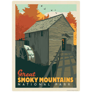 Cable Mill Vinyl Sticker Smoky Mtns National Park