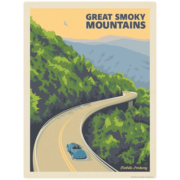 Foothills Parkway Car Decal Smoky Mtns National Park