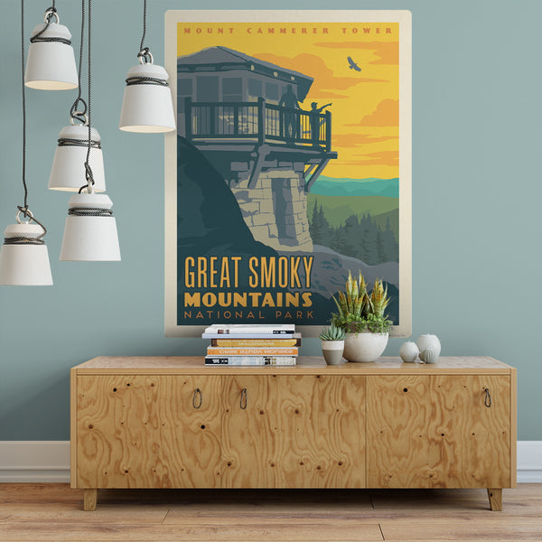 Mount Cammerer Tower Decal Smoky Mtns National Park
