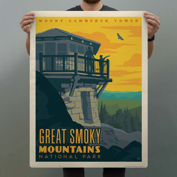 Mount Cammerer Tower Decal Smoky Mtns National Park