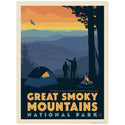 Backcountry Camping Decal Smoky Mtns National Park