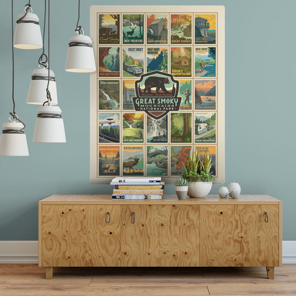 Great Smoky Mtns National Park Collage Decal