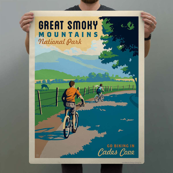 Cades Cove Biking Decal Smoky Mtns National Park