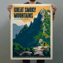 Chimney Tops Decal Smoky Mtns National Park