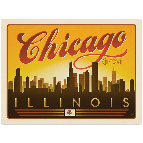 Chicago Illinois Skyline Decal