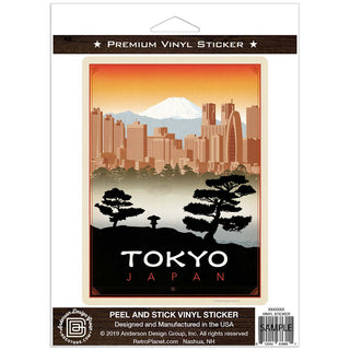 Tokyo Japan Skyline Vinyl Sticker