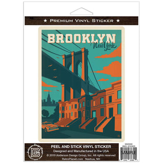 Brooklyn Bridge New York Vinyl Sticker