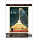 Chicago Illinois Buckingham Fountain Vinyl Sticker