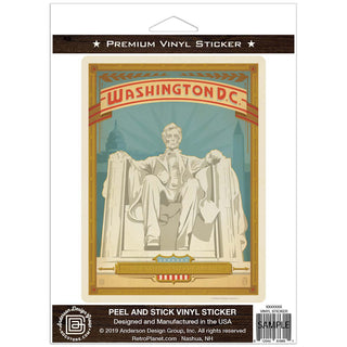 Washington DC Lincoln Memorial Vinyl Sticker