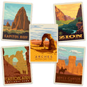 Utah National Parks Vinyl Decal Set of 5