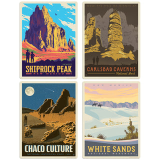 New Mexico Vinyl Sticker Set Of 4