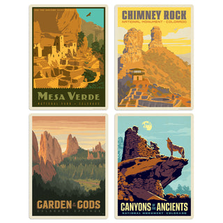 Colorado Vinyl Sticker Set Of 4