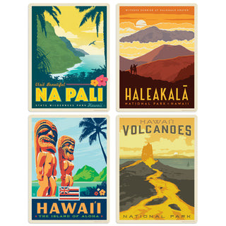 Hawaii Vinyl Sticker Set Of 4
