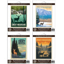 Smoky Mountains Natl Park Deer Vinyl Sticker Set Of 4