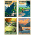 Smoky Mountains Natl Park Great Outdoors Vinyl Sticker Set Of 4