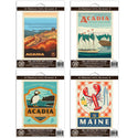 Acadia National Park Maine Vinyl Sticker Set Of 4