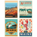Acadia National Park Maine Vinyl Sticker Set Of 4