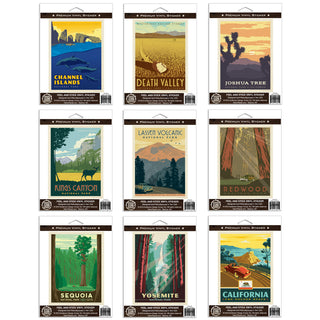 California National Parks Vinyl Sticker Set of 9