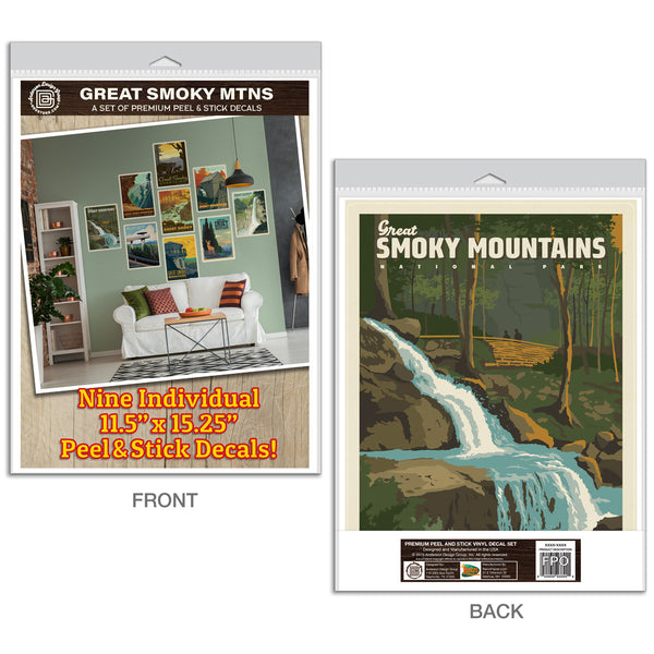 Great Smoky Mountains Decal Set of 9