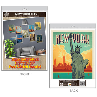 New York City Decal Set of 9