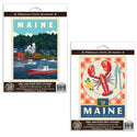Maine Vacationland Lobster Vinyl Sticker Set of 2