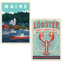Downeast Maine Lobster Decal Set of 2