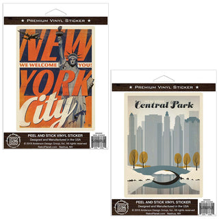 New York City Central Park Sticker Set of 2