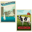 Milwaukee Wisconsin Sticker Set of 2