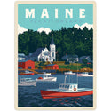 Boothbay Harbor Maine Vacationland Vinyl Sticker