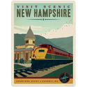 Visit Scenic New Hampshire Train Vinyl Sticker
