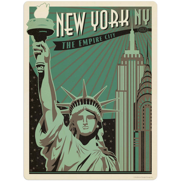New York Empire City Vinyl Sticker