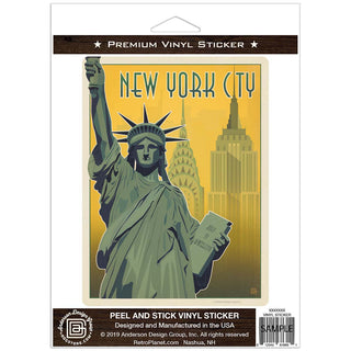 New York City Statue of Liberty Vinyl Sticker