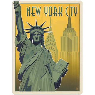 New York City Statue of Liberty Vinyl Sticker