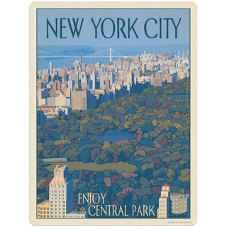 New York City Enjoy Central Park Vinyl Sticker