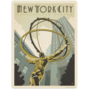 New York City Rockefeller Center Vinyl Sticker