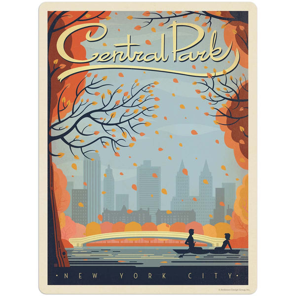 Central Park New York City Vinyl Sticker