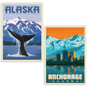 Anchorage Alaska Decal Set of 2